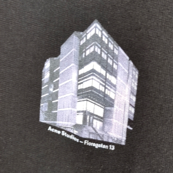 SS20 ACNE STUDIOS HEADQUARTER PRINT SWEATSHIRT XXS - Picture 3 of 5